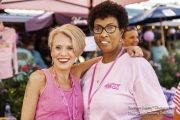 Two women smiling at the Pink Out
