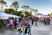 Pink Out attendees at the event on St. George Island